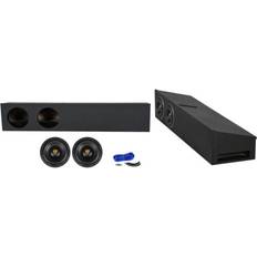 Rockville 8" Underseat Subwoofers+Box For 2009-2020 Ford F150 Super Crew