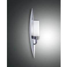 Beleuchtung Fabas Luce Vanity E14 50x7.5x10 cm Chrom Silber Wandlampe