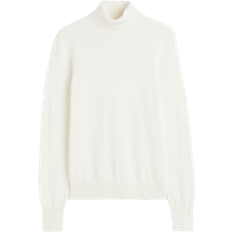 H&M Polyamid Tröjor H&M Polo Neck Jumper - White