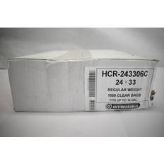 Aluf Plastics Hcr 16 Gallon Clear High Density Trash Bag 24" x 33" 1000 Count