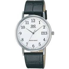 Q&Q Klockor Q&Q svart/silver, datum, 36 mm