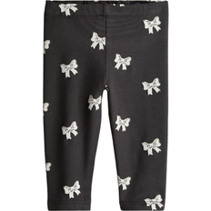 Babys Hosen H&M Baby Baumwollleggings - Dunkelgrau/Schleifen (1236879008)