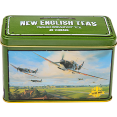 New English Teas Spitfire Tin With 40 Breakfast & Lancaster Bomber Pack of 8