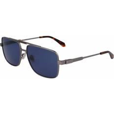 Ferragamo SF318S Matte Light Ruthenium Sunglasses - Men/Matte Light