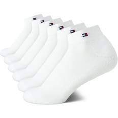 Tommy Hilfiger Polyester Underwear Tommy Hilfiger Women's Pack Flag Sport Cushion Short Crew Socks, 4-10, White Logo