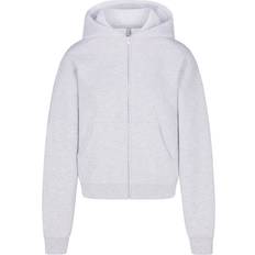 SKIMS Tops SKIMS Classic Zip Up Hoodie - Light Heather Grey