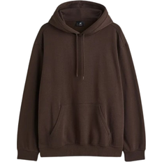 H&M Loose Fit Hoodie - Dark Brown