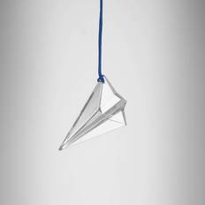 Transparent Christmas Decorations Waterford Origami Aeroplane - Clear Christmas Tree Ornament