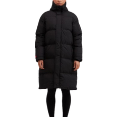 Womens Alora Longline Puffer Jacket - Black