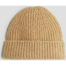 Beige Beanies Children's Clothing H&M Boys Beige Ribbed beanie 6-10Y
