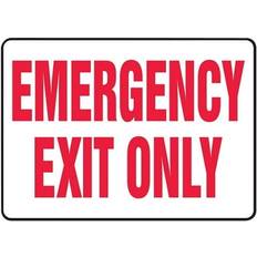 Workplace Signs Accuform MEXT584VA Exit Safety Sign 10"W x 7"H Aluminum