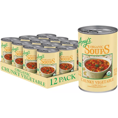 USDA Organic Canned Food Amy's Chunky Vegetable Soup 14.3fl oz 12