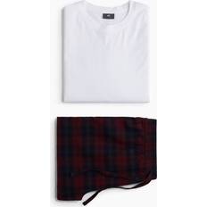 Flannel Pyjamas H&M Men Regular Fit Pyjama - White