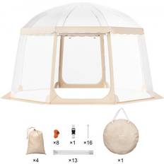 Sports Tent Instant Pop-Up Tent Shelter Weather Proof 8-10 People Clear