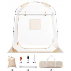 VEVOR Transparentes Zelt Wurfzelt Campingzelt Bubble 12-15 Personen 4,5x4,5x2,4m