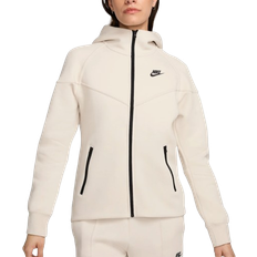 Pink - Running Jumpers Nike Sportswear Tech Fleece Windrunner Women's Full Zip Hoodie - Light Orewood Brown