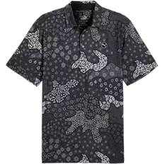 Golf - Men Tops Puma Bloom Camo Golf Polo - Black