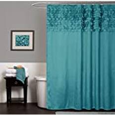 Turquoise Shower Curtains Lush Decor Lillian Duschdraperi 183 x 183 cm Turkos