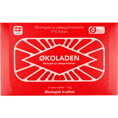 Pålægschokolade Økoladen Pålægschokolade Lys 41% 120g 27stk 1pak