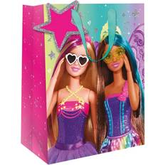 Text & Letters Wrapping Paper & Gift Wrapping Supplies Barbie Birthday gift bag kids present gift bag 33x26cm
