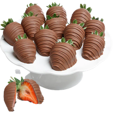 Strawberry Chocolates Chocolate Covered Company Belgian Milk Chocolate Covered Strawberries 12