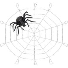 PMS Party Decorations Giant Spider Web With Spider White/Black