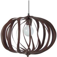 Latitude Run Kincade 1-Light Globe - Brown (100 cm H x 50 cm W x 50 cm D) Pendant Lamp 50cm