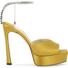 Femme - Jaune Sandales à talons Jimmy Choo Saeda - Yellow