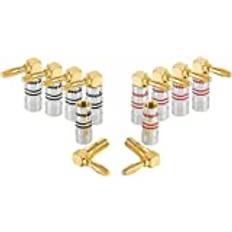 Kablar Poppstar 10 x Banankontakter 5x Svart