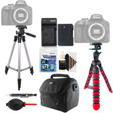 Bower Tall Tripod + Replacement LP-E6 Charger + More For Canon EOS 5D Mark II EOS 60D EOS 70D XC10