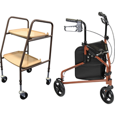 Walkers NRS Healthcare Outdoor Rollator and Trolley Bundle Mix