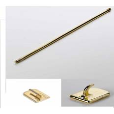 Brass Round Extendable Telescopic Net Curtain Rod 40 - 65 cm