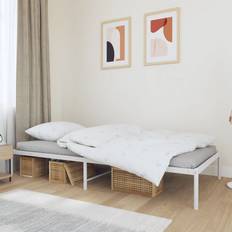 White Noise Metal Bed Frame (100 x 200 cm)