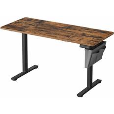 Ja (Elektrisch) Schrijftafels Songmics Electric Sit-Stand Rustic Brown/Ink Black Writing Desk 60x140cm