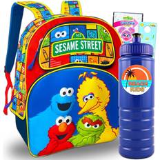 Waterproof School Bags Sesame Street Mini Backpack 12" Toddler Backpack Mini Bundle Includes Small Backpack, Water Bottle, Stickers, More Backpack for Toddlers