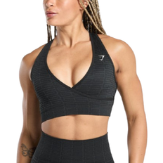 Gymshark Adapt Monogram Seamless Sports Bra - Black