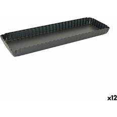 Quttin Aftagelig Form Sort Kulstofstål 35 x 11 x 2.6 cm 12 Enheder Springform