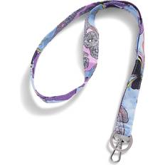 Cotton Keychains Vera Bradley Cotton Wide Lanyard Keyring - Rain Forest Toile