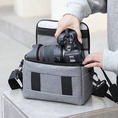 Polyamide Camera Bags & Cases Shein pc Black DSLR Camera Bag Handbags Nylon Shoulder Bag Camera Case Portable For Nikon Canon Panasonic DSLR CameraWaterproof DSLR Camera Bag For Canon E