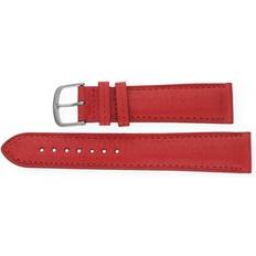 Rot Uhrenarmbänder JuwelmaLux Uhrenband Bio Kalbleder rot JL38-10-0028