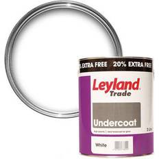 Leyland Trade White Paint Leyland Trade Gloss Metal & Undercoat 3L - Pure Brilliant White Wood Paint White