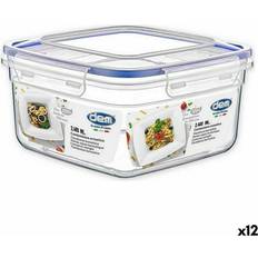 Dem Hermetisk 2,4 L 21 x 21 x 11 cm (12 Antal) Matlåda 1.5L