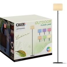 Calex Lampes sur Pied Calex LED-Solar-Stehleuchte Latina 150 cm Weiß Schwarz Bodenlampe