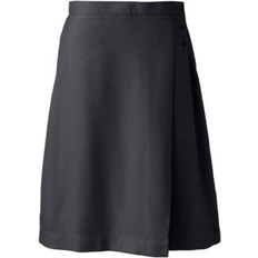 Skirts Lands' End Plus School Uniform Solid A-line Skirt Below the Knee Black (20W)