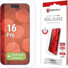 Displex Bildschirmschutzfolie Real Glass für das iPhone 16 Pro Transparent