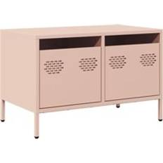Spånplade Bænke vidaXL Koldvalset Stål Lyserød 68x39x43.5 cm TV-bord