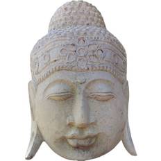 Romimex Wall Decoration Beige Buddha 30 x 50 x 10 cm Figurine