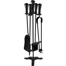 Fireplace Utensils Black Iron 19 x 65 x 19 cm