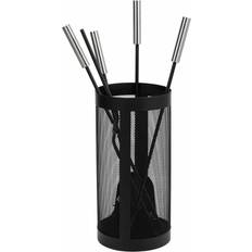 Negro Juegos de accesorios para chimenea Alexandra House Living Utensilios para Chimenea Negro Hierro 16 x 50 x 16 cm