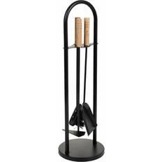 Fireplace Utensils Black Iron 20 x 68 x 20 cm